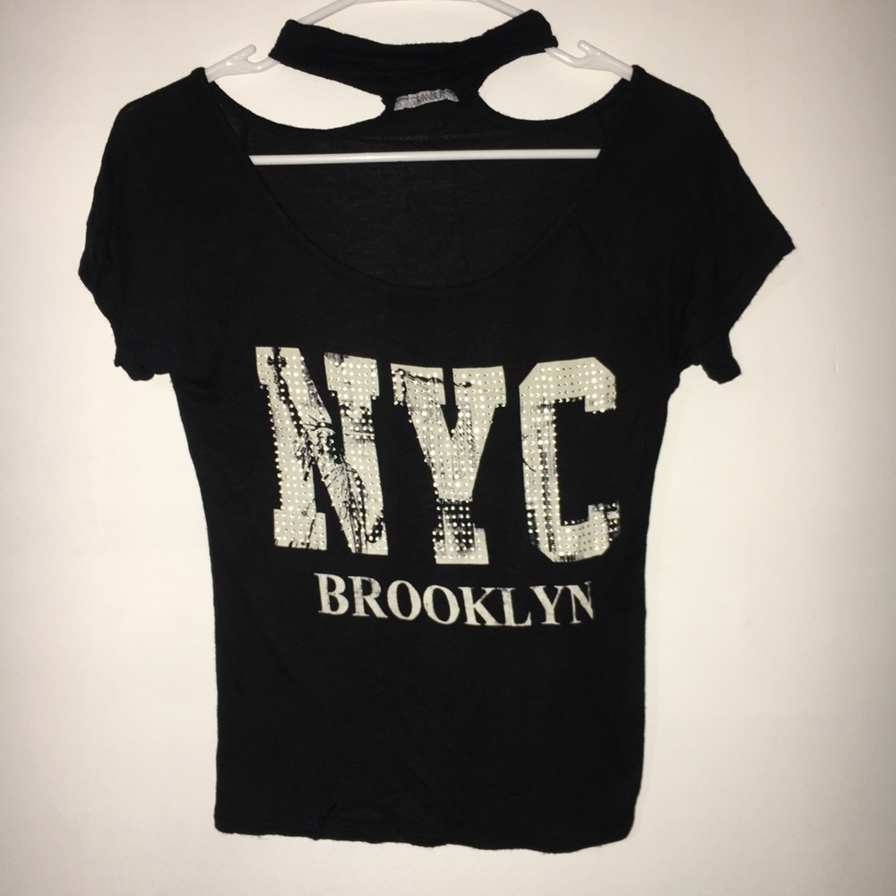 NYC Brooklyn Choker Neck Top